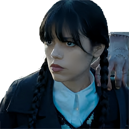 freetoedit jenna ortega sticker by @xxwednesday_editsxx