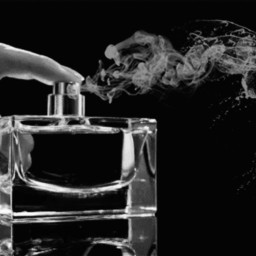 perfume fragrance spray mist bottle atomiser butterfly hand bw transparent glass remove flip freetoedit