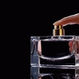 perfume fragrance botttle atomiser spray mist sprtiz glass hand freetoedit