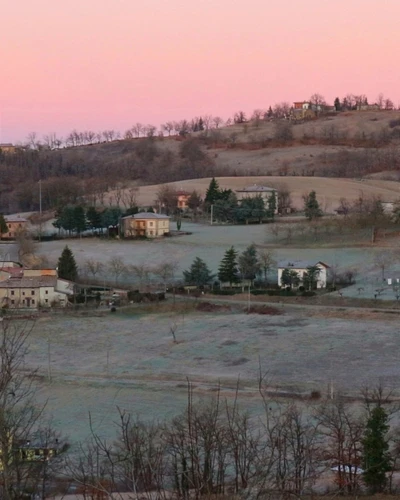 La brina sui campi in una gelida alba #landscape #landscapephotography #nature #frost #sunrise #myphotography