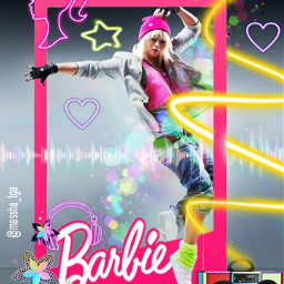 barbie barbiegirl pink rosa neon neoncolors musica bailarina picsart barbieworld freetoedit srcbarbiebooth barbiebooth