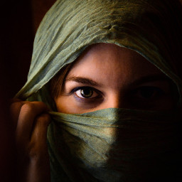 woman girl eye model arabic veil freetoedit local