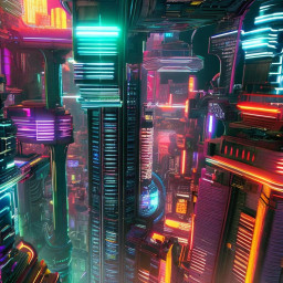 8k cyberpunk neoncolors ultrarealistic highlydetailed hd freetoedit
