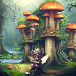 freetoedit madewithpicsart surrealpaintings unreal art surrealistic fantasyart surrealism imagination picsarteffects fantasy magical landscape forest trees scenery garden