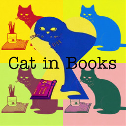 cat books graphics poster illustration aigenerated art ai freetoedit