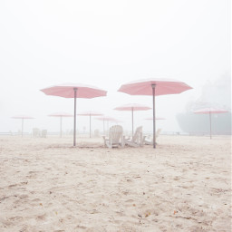 beach sugarbeach sand umbrellas pink unsplash freetoedit